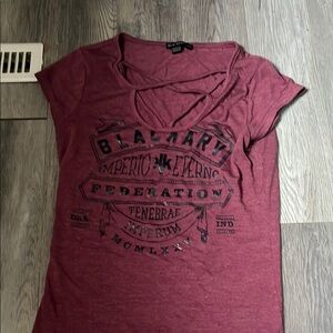 Women's Burgundy Graphic Tee